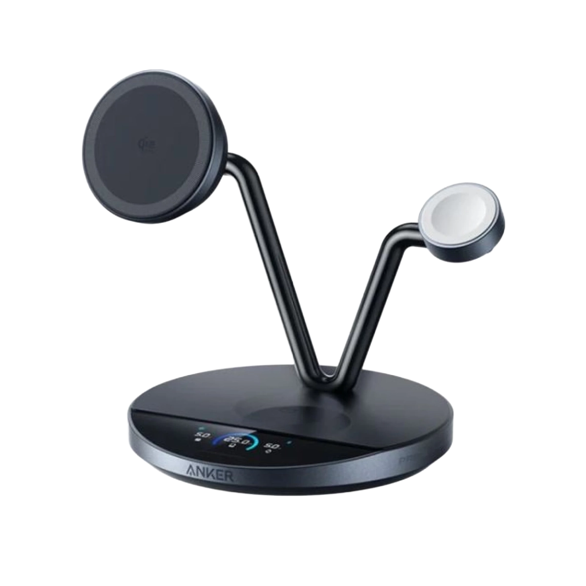 Anker Bežični punjač MagGo 25W Stoni Okrugli 3-u-1 Crna Set